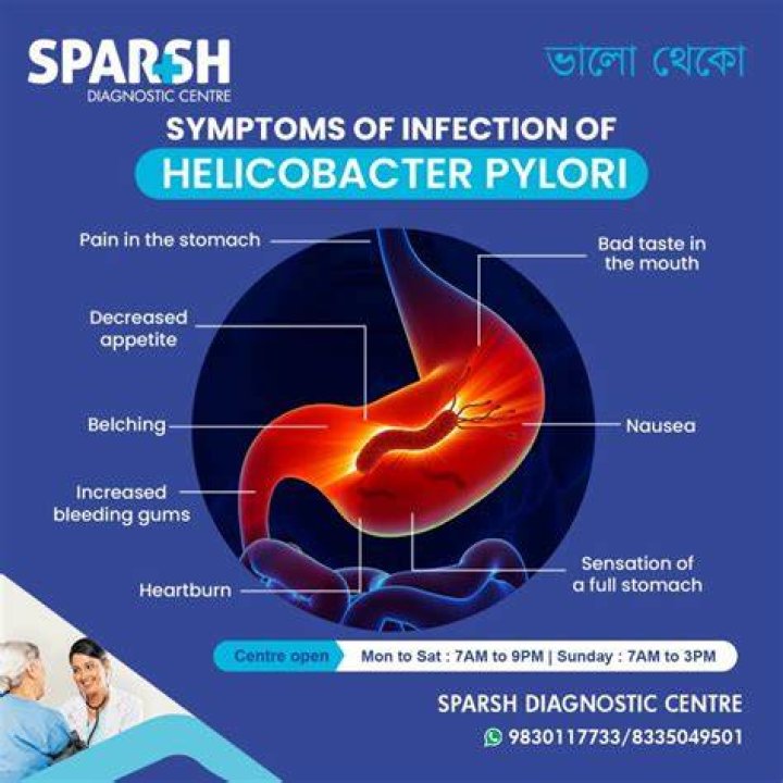 Can H. pylori cause stuffy nose?