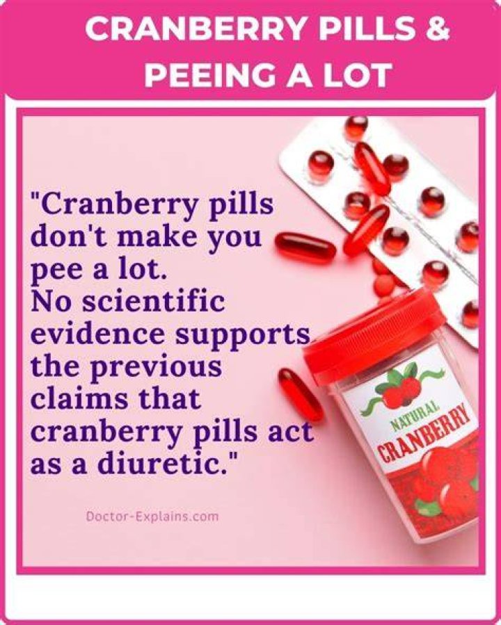 Do cranberry pills make you pee?