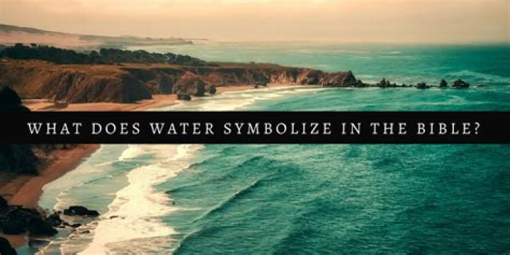 What does water symbolize in the Church?