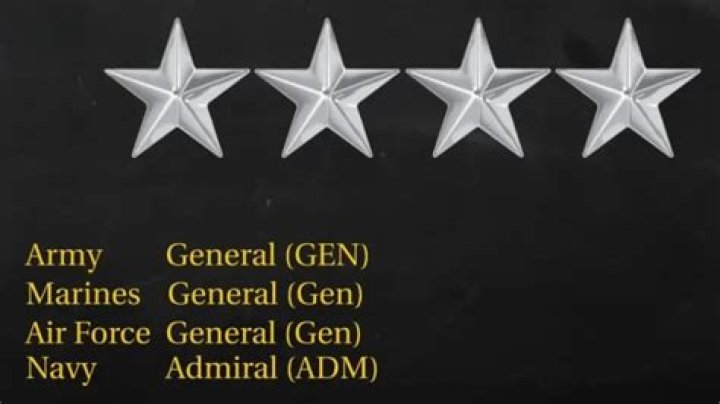 What is the pension of a four-star general?