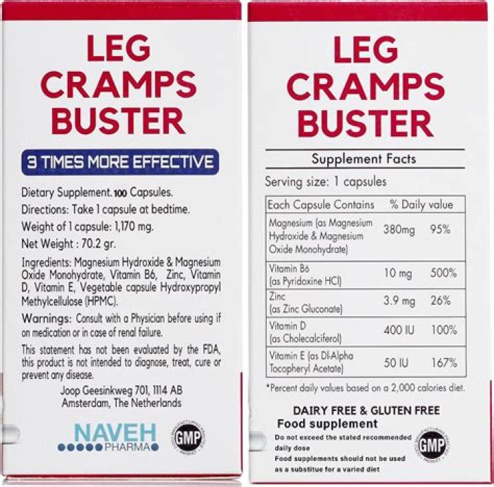 What vitamin is good for leg cramps at night?